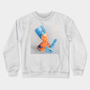 Queen Nefertiti with Barbie Shoes Crewneck Sweatshirt